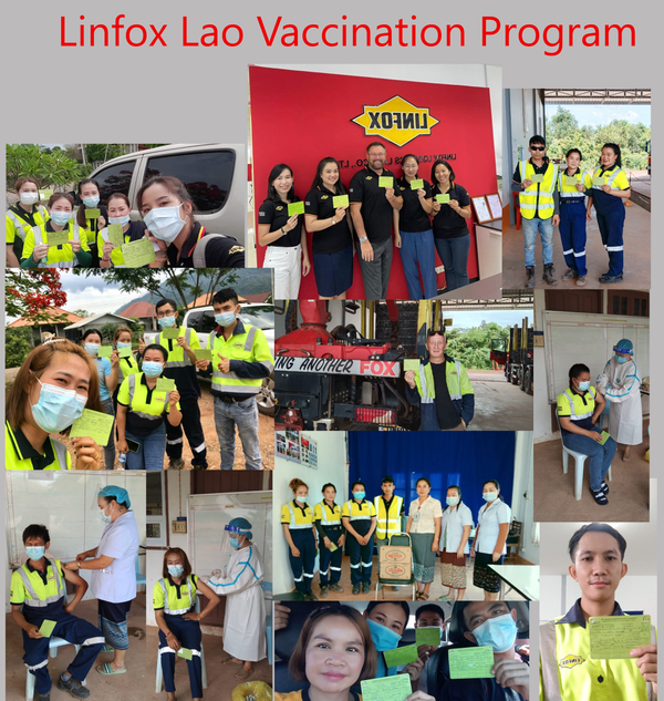 LINFOX LAOS FULLY SUPPORTS THE COVID VACCINATION PROCESS