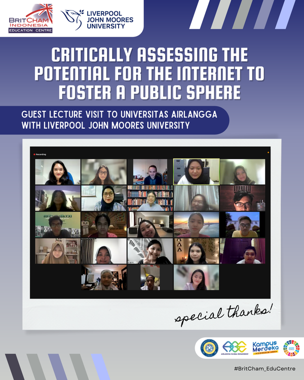 [GUEST LECTURE SESSION] Critically Assessing the Potential for the Internet to Foster a Public Sphere | Universitas Airlangga