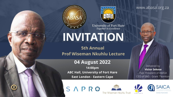 5th Annual Prof Wiseman Nkuhlu Lecture 