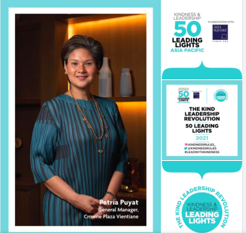 CROWNE PLAZA'S GM, PATRIA PUYAT, RECOGNIZED WITH ASIAN PACIFIC RISING STARS FOR LEADING WITH KINDNESS