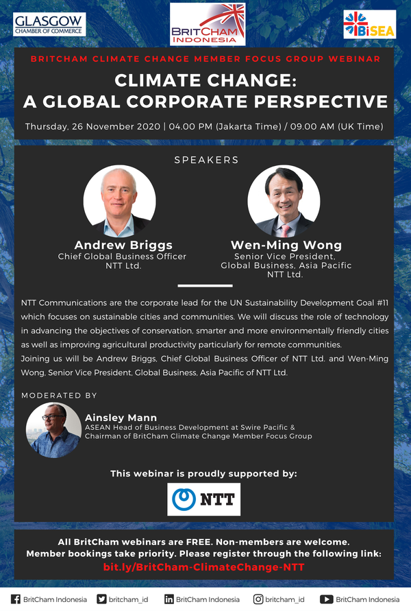 BritCham Climate Change Member Focus Group Webinar: Climate Change - A Global Corporate Perspective