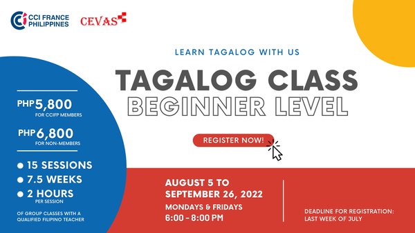 Tagalog Class 2022: Beginner Level | French Chamber Of Commerce And ...