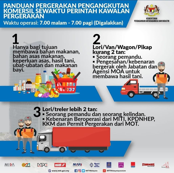 5. Ministry of International Trade & Industry: Guidelines on the Movement of Commercial Transportations