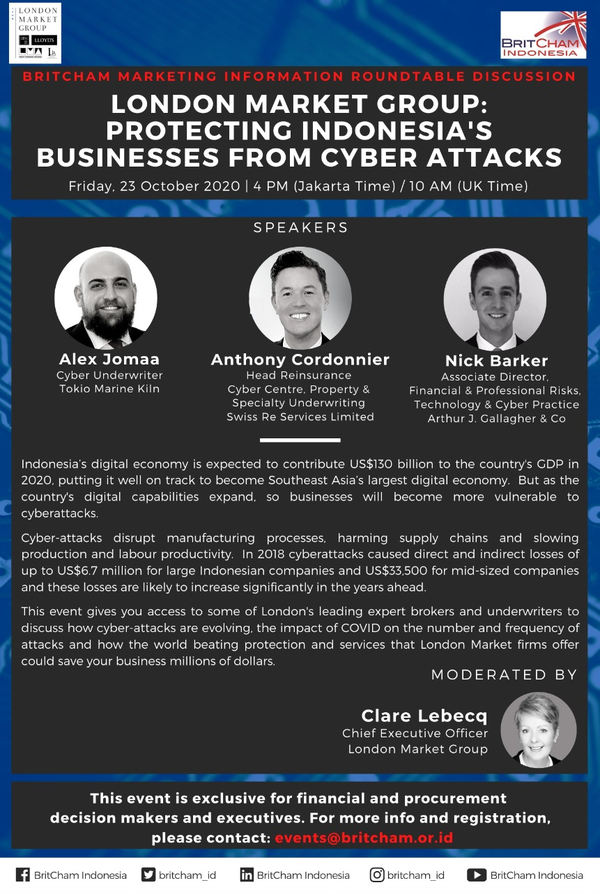 BritCham Marketing Information Roundtable Discussion: London Market Group: Protecting Indonesia's Businesses from Cyber Attacks