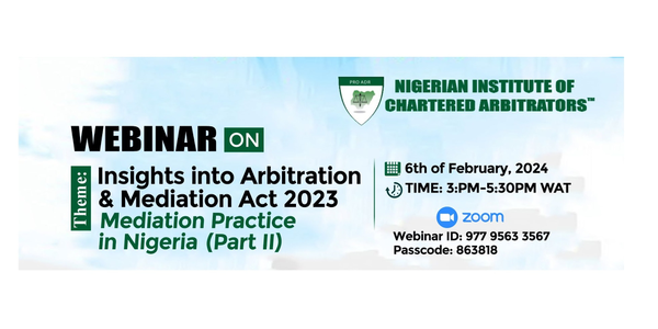 A New Era Dawns: NICArb Arbitration And Mediation Act, 2023 WEBINAR ...