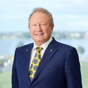 Dr. Andrew Forrest, AO (Executive Chairman and Founder of Fortescue Metals Group)