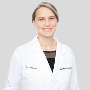 Dr. Rachel St-Vincent (Service Head of Radiation Oncology at the Schwarzman Animal Medical Center)
