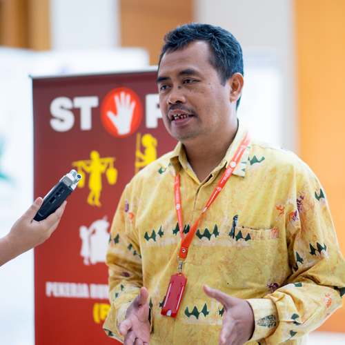 Achmad Marzuki (Executive Director of Jaringan Lembaga Swadaya Masyarakat Penanggulangan Pekerja Anak (JARAK))